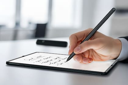 El lápiz Moto Pen Ultra permite escribir en la pantalla del Razr Fold y el smartphone Signature