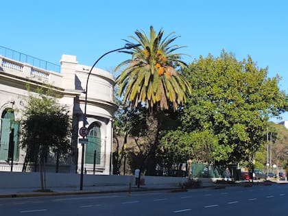 El largo frente de una cuadra se ensambla con el Parque Centenario