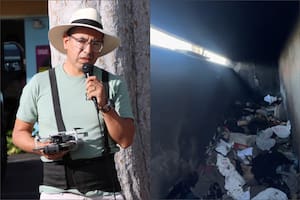 Limpiaba un puente en Los Ángeles y halló una pareja que vivía dentro de la estructura