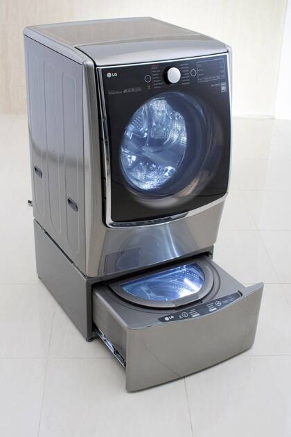 El lavarropas de doble tambor de LG