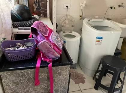 El lavarropas donde la madrastra mató a su hijastra