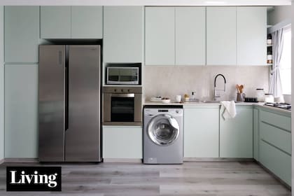 El lavarropas totalmente integrado a la cocina