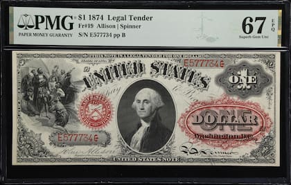 El Legal Tender Note es el billete de US$1 más valioso en el mercado actual