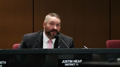 El legislador republicano de Arizona, Justin Heap, promotor de la modificación de la ley House Bill 2843 (HB 2843)