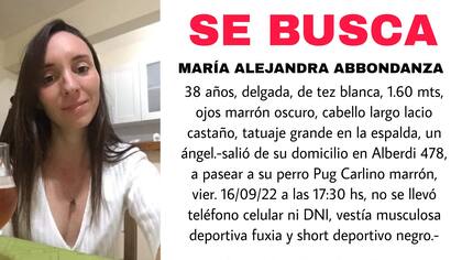 El letrero de "se busca" difundido en las redes sociales