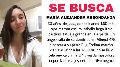 El letrero de "se busca" difundido en las redes sociales