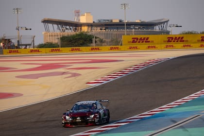 El Lexus RC F GT3 con el que López ganó en Bahréin la octava y última fecha del WEC en su división junto a Clemens Schmid y Petru Umbrarescu.
