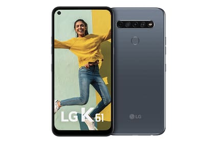 El LG K61 se destaca por su cámara principal de 48 megapixeles
