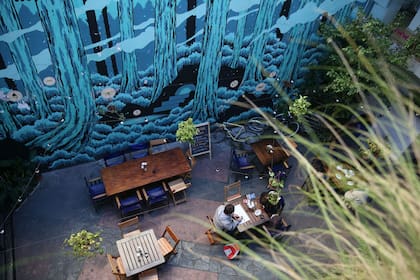 El Liceo tiene un patio interno al aire libre