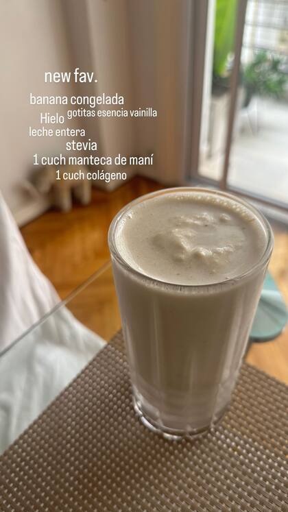 El licuado que compartió Jimena Barón