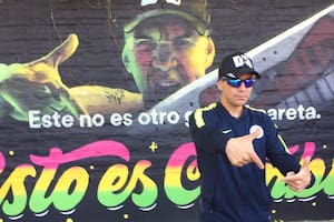 Pablo Lescano inauguró su mural y eligió a sus cumbieros favoritos