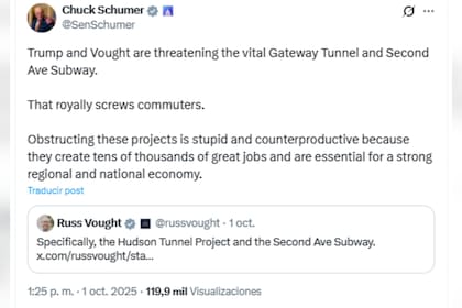 El líder de la mayoría del Senado criticó la decisión de Trump sobre Nueva York