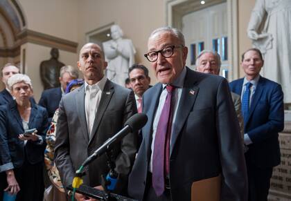 El líder de la minoría del Senado, el demócrata Chuck Schumer