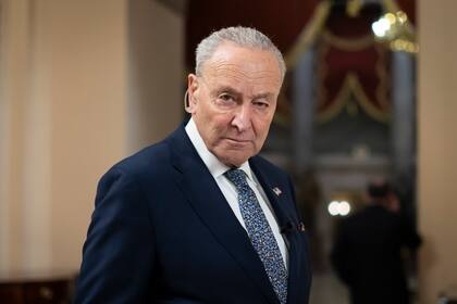 El líder de los demócratas en el Senado, Chuck Schumer, en el Congreso en Washington el 14 de marzo del 2025