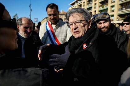 El líder del partido de izquierdas francés La France Insoumise (LFI), Jean-Luc Melenchon