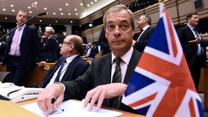 El líder del partido independentista británico (UKIP), Nigel Farage