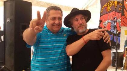 El líder del partido Miles Luis D Elia y el ex vicepresidente Amado Boudou