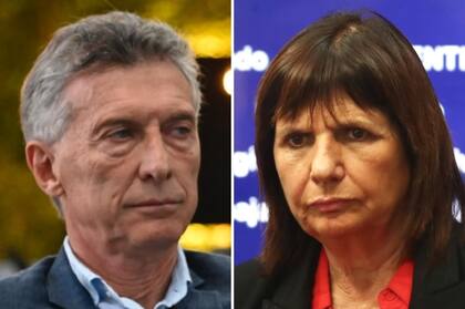 El líder del Pro, Mauricio Macri, y la ministra de Seguridad, Patricia Bullrich