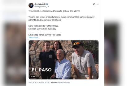 El líder republicano señaló que visitó ciertas ciudades de Texas para instar a los ciudadanos al voto