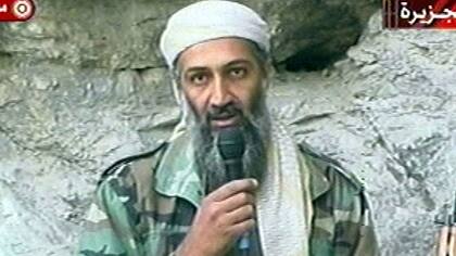 El líder terrorista Osama ben Laden, en 2001