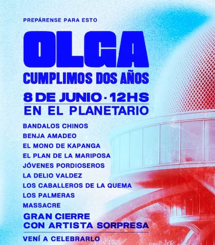 El line up del evento tendrá reconocidas bandas argentinas (Foto: @olgaenvivo)