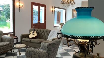 El living de la estancia.