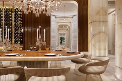 El living de la mansión adquirida por Mark Zuckerberg en el condado de Miami-Dade