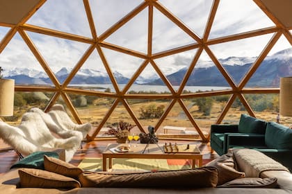 El living del domo central es un espacio para distender.