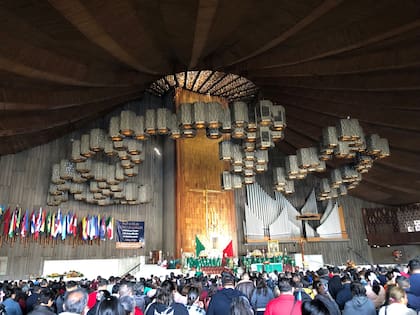 El llamativo diseño del techo del nuevo templo de la Virgen de Guadalupe en Ciudad de México