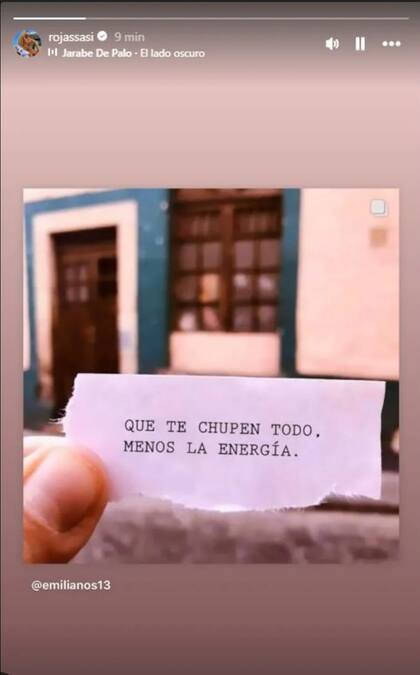 El llamativo posteo de Sabrina Rojas, que estaría dedicado a Luciano Castro