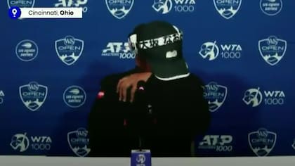 El llanto de Naomi Osaka en plena conferencia de prensa, en Cincinnati