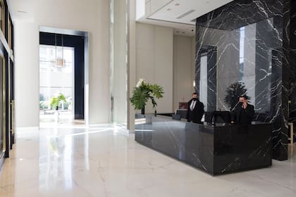 El lobby del edificio