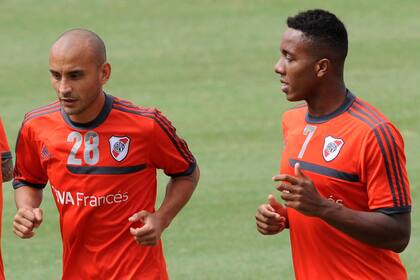 El Lobo Ledesma junto a Carlos Carbonero, ambos posibles titulares el domingo próximo