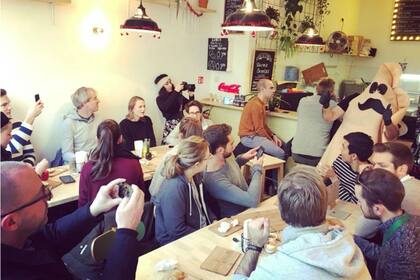 El local de comidas típicas en Amberes