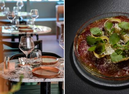 El local de Villa Devoto tiene mesas para comer in situ las deliciosas picadas.