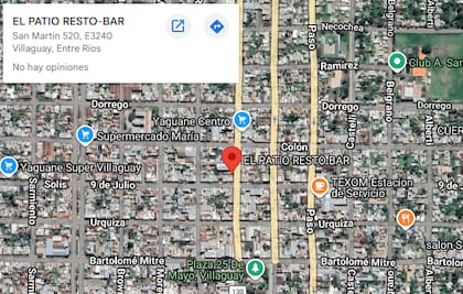 El local gastronómico está ubicado en el centro de la ciudad
