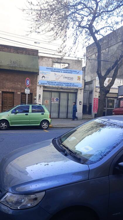 El local partidario en Honorio Pueyrredón y Gandhi