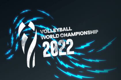 El logo oficial de la Copa del Mundo de Vóleibol masculino Polonia - Eslovenia 2022