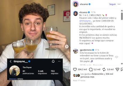 El logro de El Scarso junto a Tim Payne