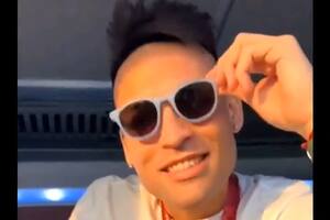 El look canchero de Lautaro Martínez, en el video oficial de la AFA para festejar una nueva conquista con la selección