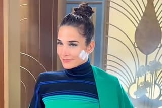 El look de Juana Viale para honrar a la Pachamama