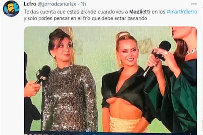 El look de Alejandra, blanco de memes (Captura Twitter)