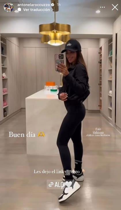 El look de Anto Roccuzzo para disfrutar del fin de semana (Foto: Captura de video / Instagram @antonelaroccuzzo)