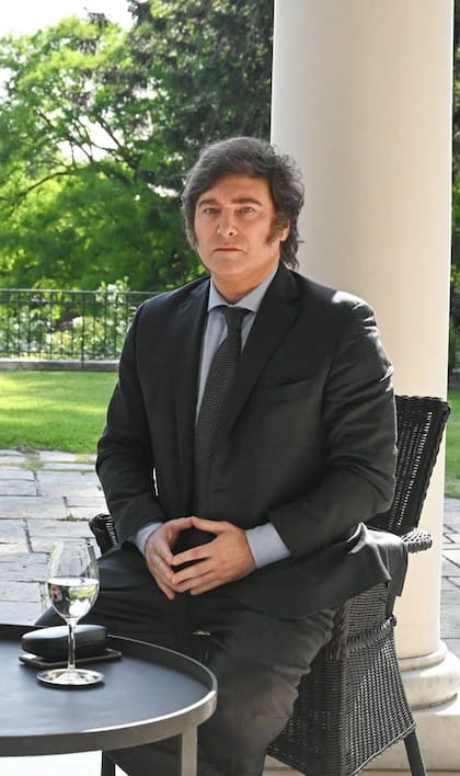 El look de Javier Milei en su visita a la residencia de Olivos
