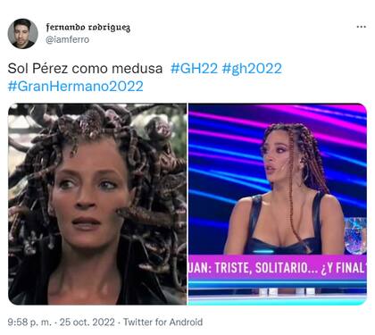 El look de Sol Pérez desató una ola de memes en Twitter