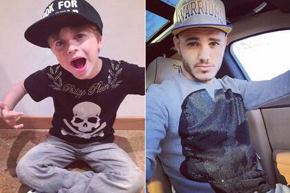 El look parecido de Valu y Mauro