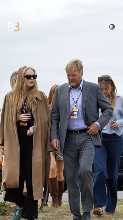 El look total black de Amalia y el traje formal de Guillermo de Orange