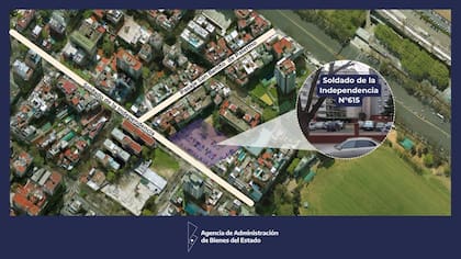 El lote en una ubicación estratégica de Cañitas que compró Costantini en Soldado de la Independencia 615