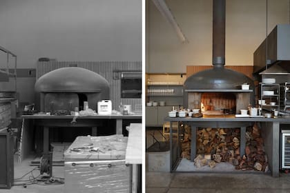 El lugar de trabajo se enaltece a plena vista de los comensales: el orden, la limpieza, la estética y la practicidad en la disposición fueron esenciales.