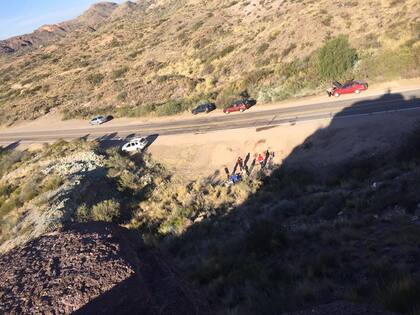 El lugar del accidente